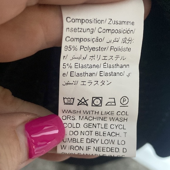 SHEIN Women’s Waffle Knit Black V-Neck Hooded Cover Up Sz XL NWOT - Picture 6 of 6